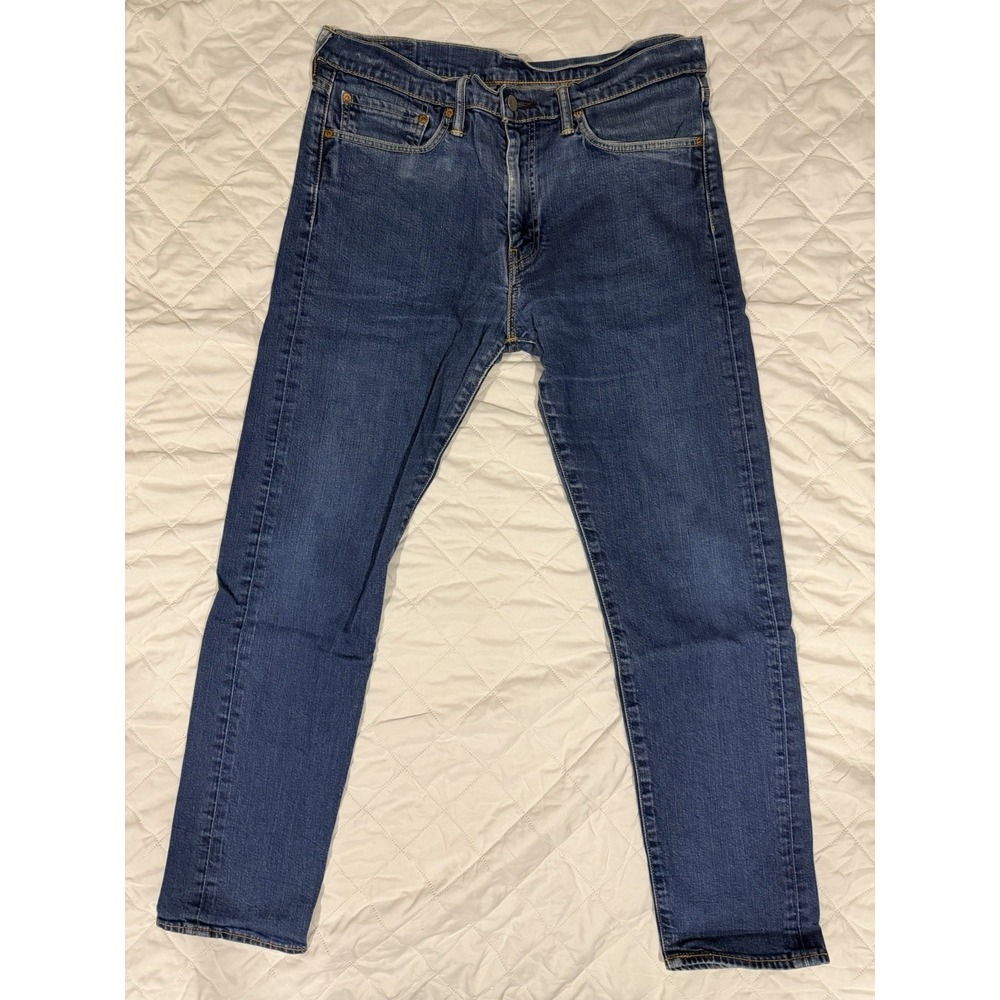 Levis 508 Size 34X32 Actual 36X30 Mens Blue Jeans Stretch‎ Tapered Medium Wash